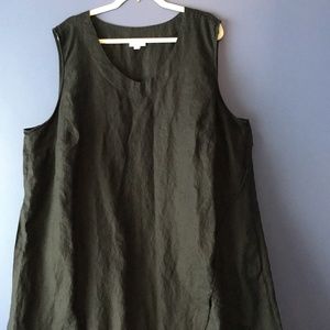 J. Jill Pure Jill Black Linen Maxi Dress#1